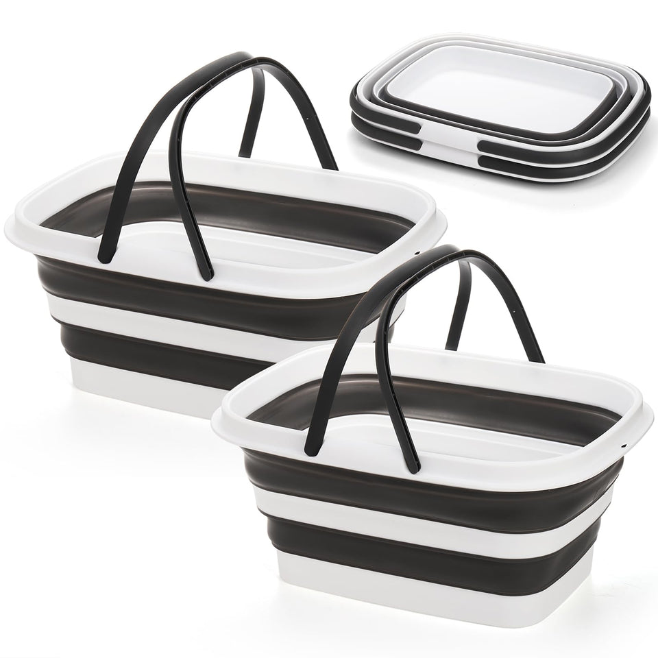 Cididu two-pack collapsible sink set shown expanded for outdoor washing tasks