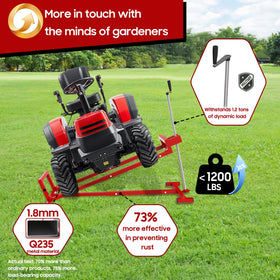 CIDVJ lawn mower lift safety lock system ensures secure maintenance.