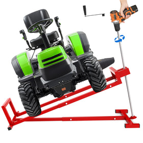 CIDVJ lawn mower lift side profile showing sturdy heavy-duty support.
