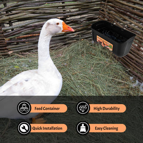 Cieex durable PP plastic keeps outdoor feeders sturdy.