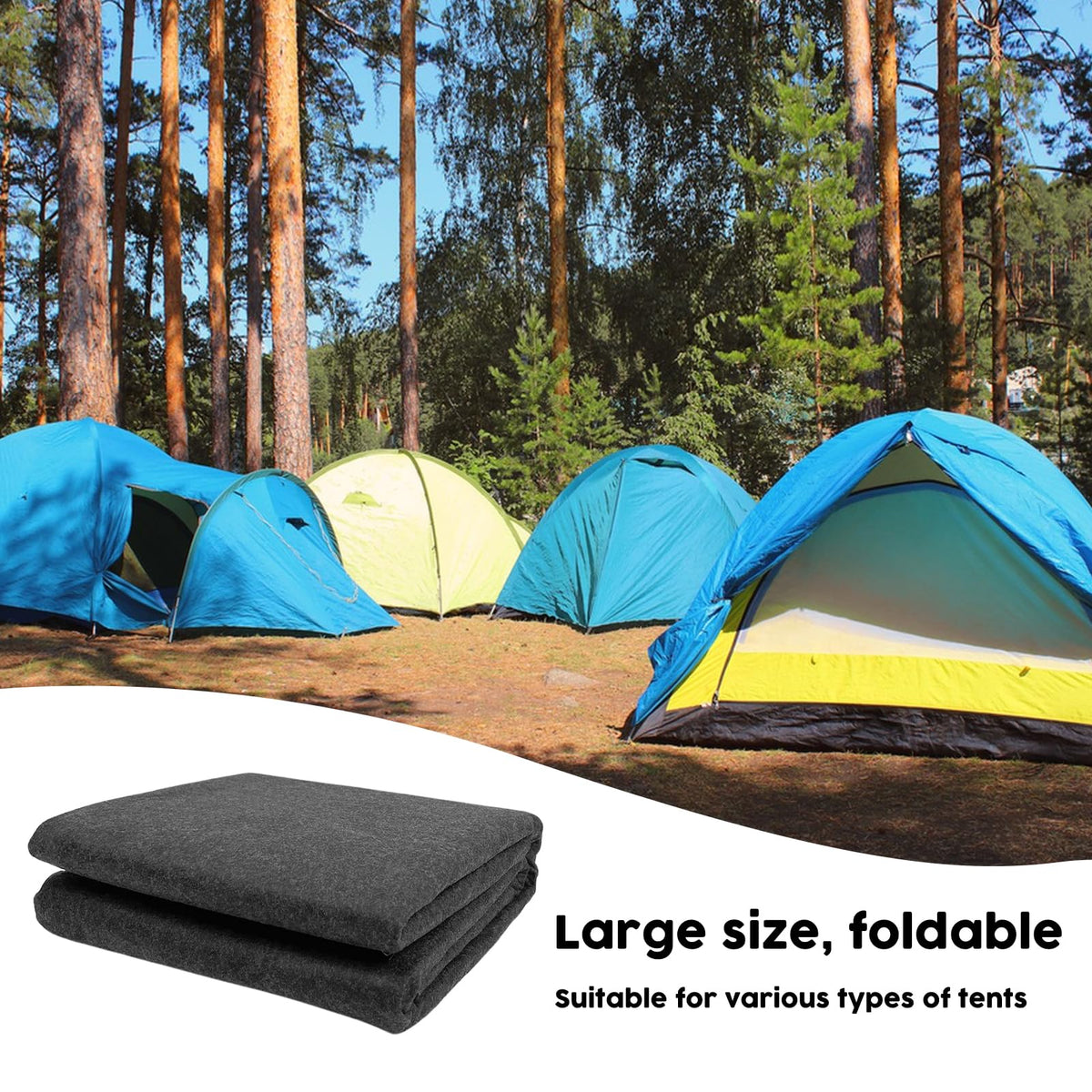 cieovo camping tent carpet mat moisture barrier keeps tent area dry