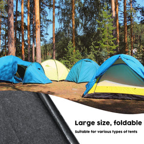 CIEOVO large tent mat can be cut to fit your space.