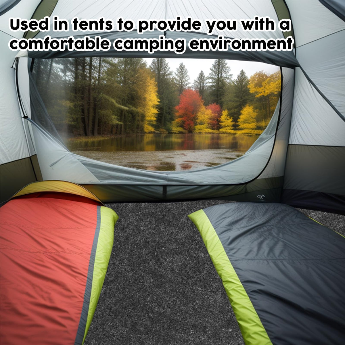 CIEOVO outdoor multiuse mat suitable for tents, picnics, and hikes.