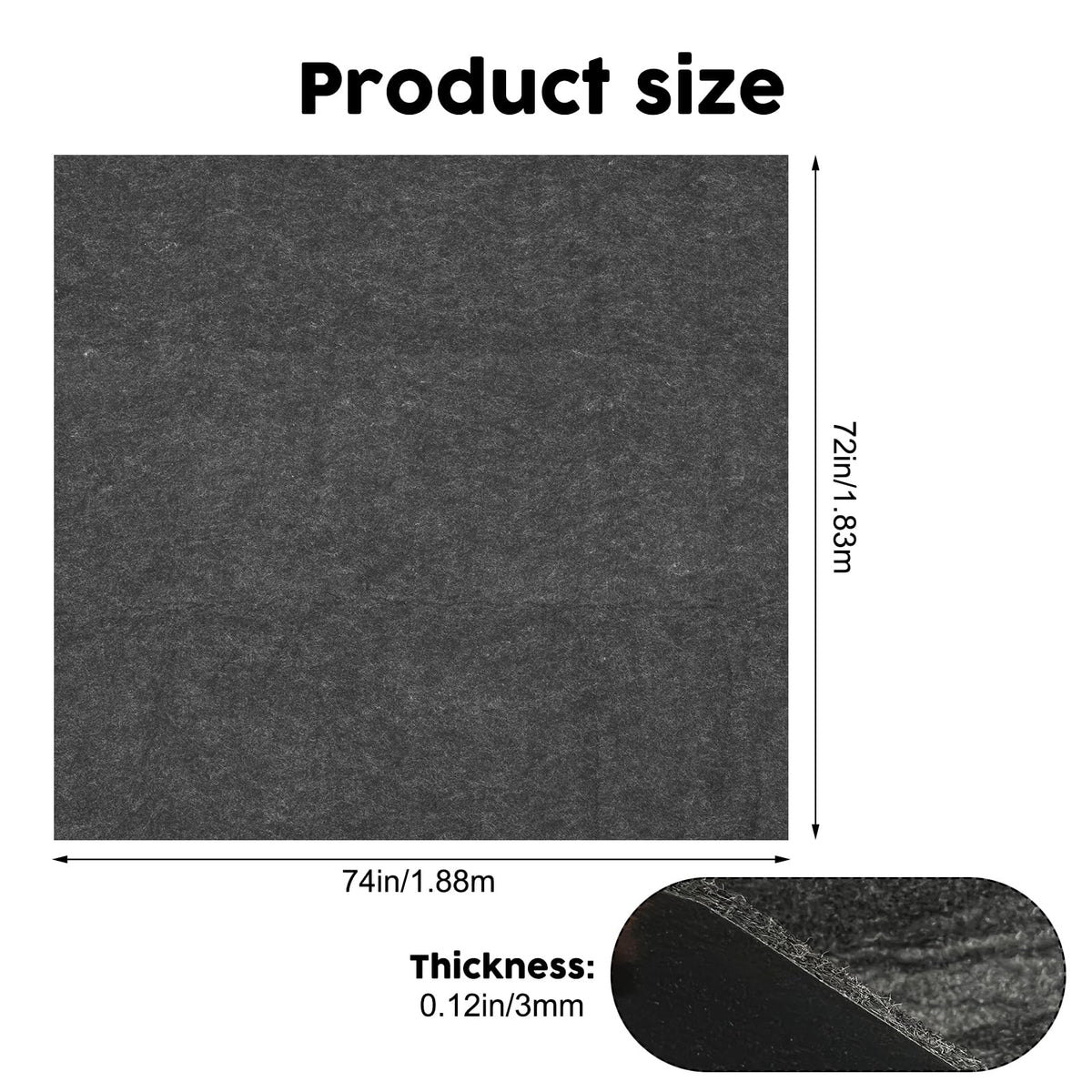 CIEOVO tent ground mat with waterproof back helps keep tent floor dry.