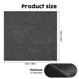 CIEOVO tent ground mat with waterproof back helps keep tent floor dry.