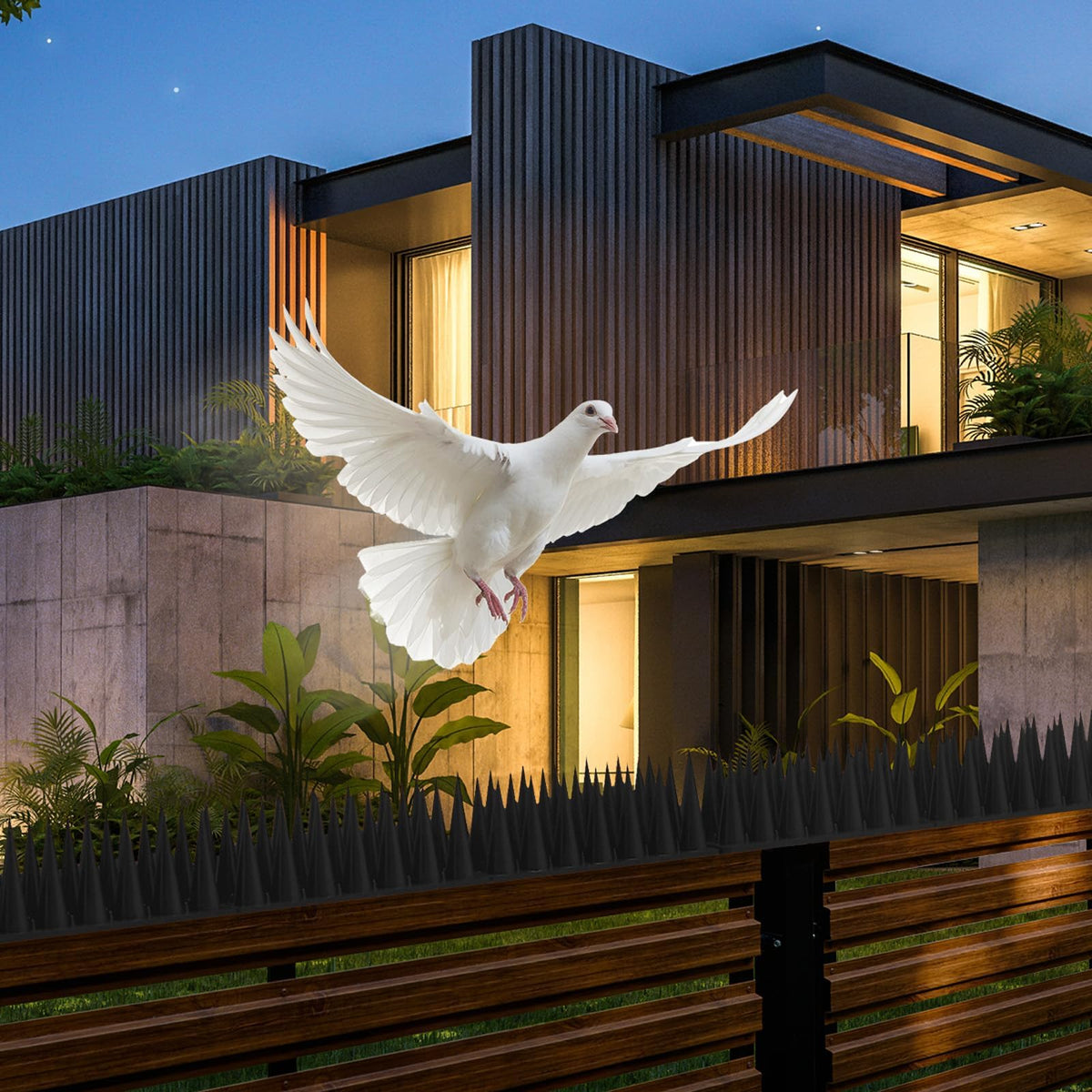 CIIC Bird Spikes with versatile mounting options enable secure installation.