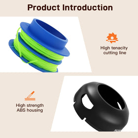 Easy-load mechanism on Cilivo head shown for fast line reload