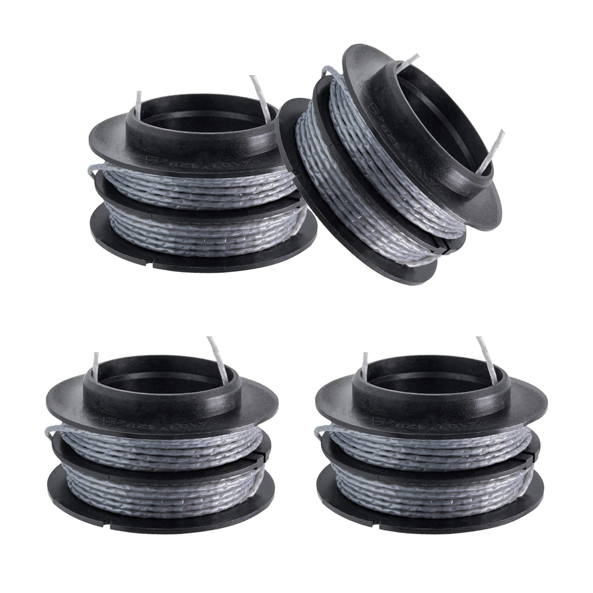 Cilivo SB00L00 spool shown mounted on a Greenworks trimmer for quick replacements