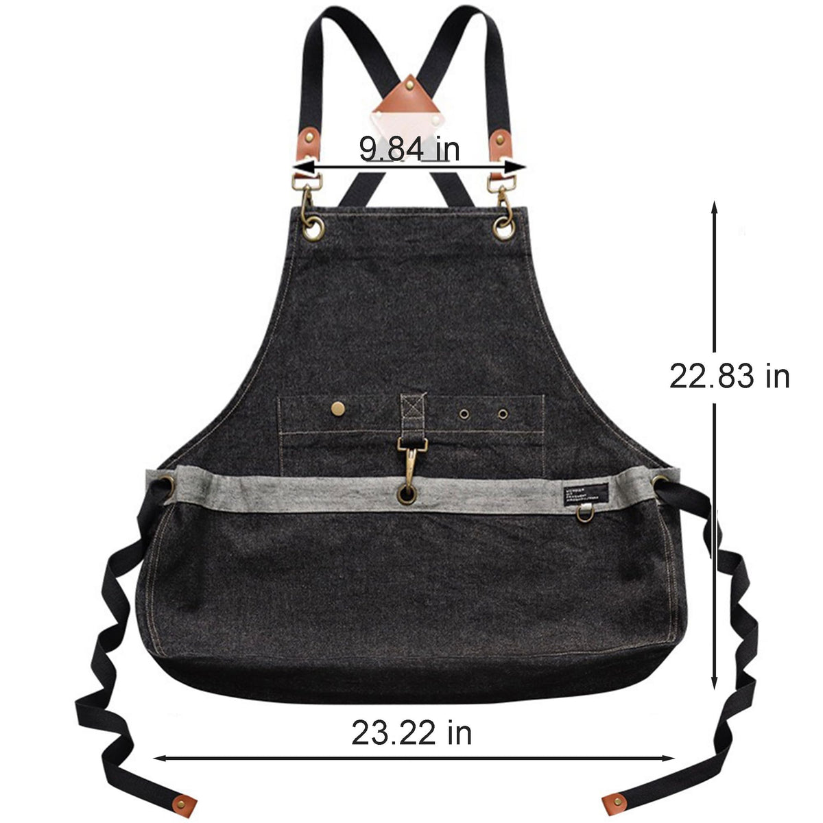 Cilkus Denim Apron with durable stitching for long-lasting wear.
