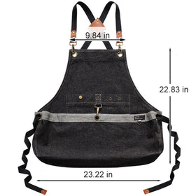Cilkus Denim Apron with durable stitching for long-lasting wear.