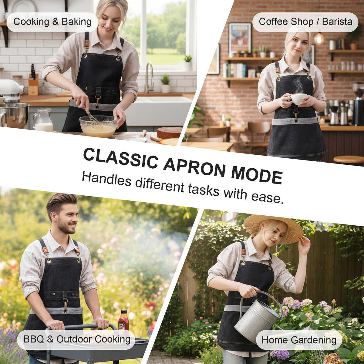 Cilkus Gardening Apron provides full coverage to protect clothing during tasks.
