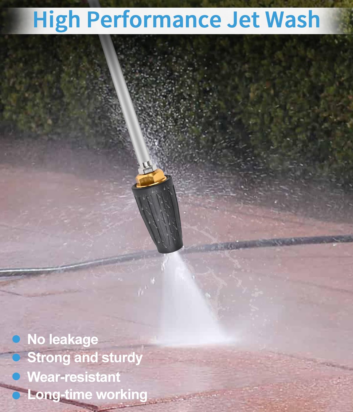 CIMALAB turbo nozzle handles hot and cold water for versatility.