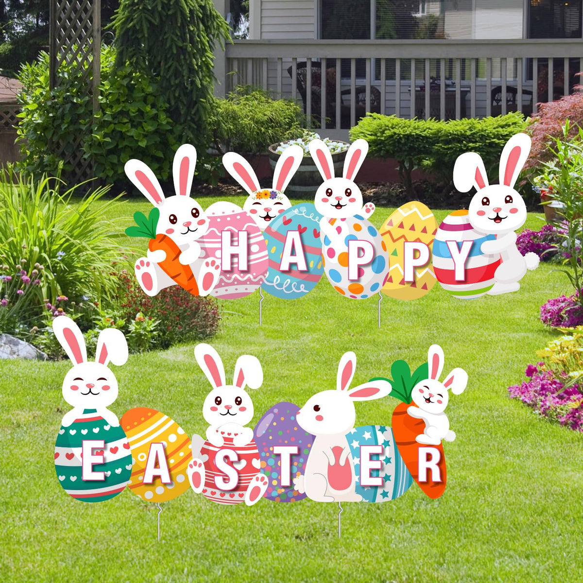 CiniQy versatile sign for outdoor or indoor Easter displays.