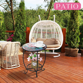 Cinnvoice anti-rust coating metal table built for outdoor and indoor durability.