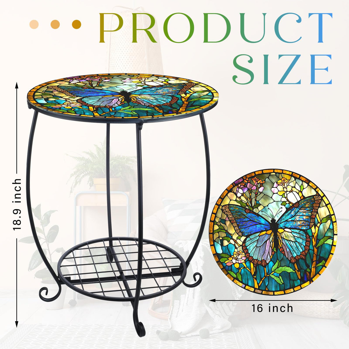 Cinnvoice two-tier design highlighting hollow iron art enhances garden decor