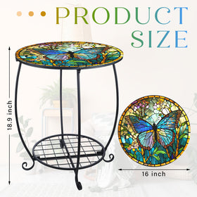 Cinnvoice two-tier design highlighting hollow iron art enhances garden decor