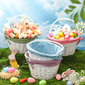 Cinnvoice Easter baskets ideal for picnics and wedding decor with rustic charm