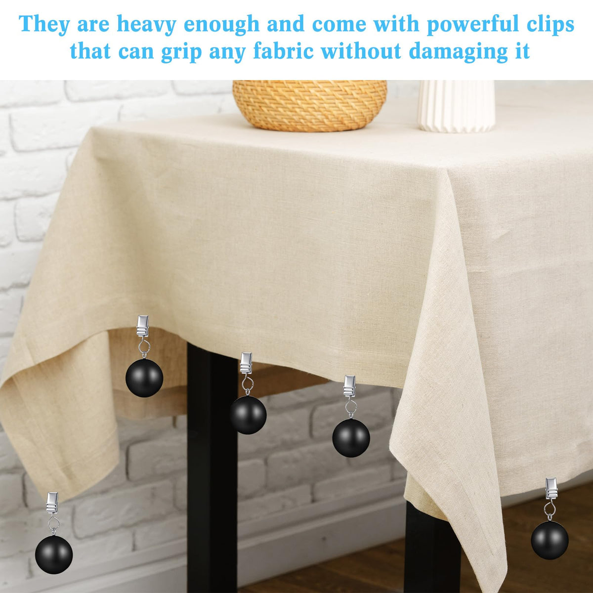 Cinnvoice weight ball helps keep sofa covers in place during use.