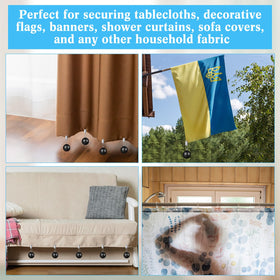 Cinnvoice shower curtain weight prevents billowing for a tidier bathroom.