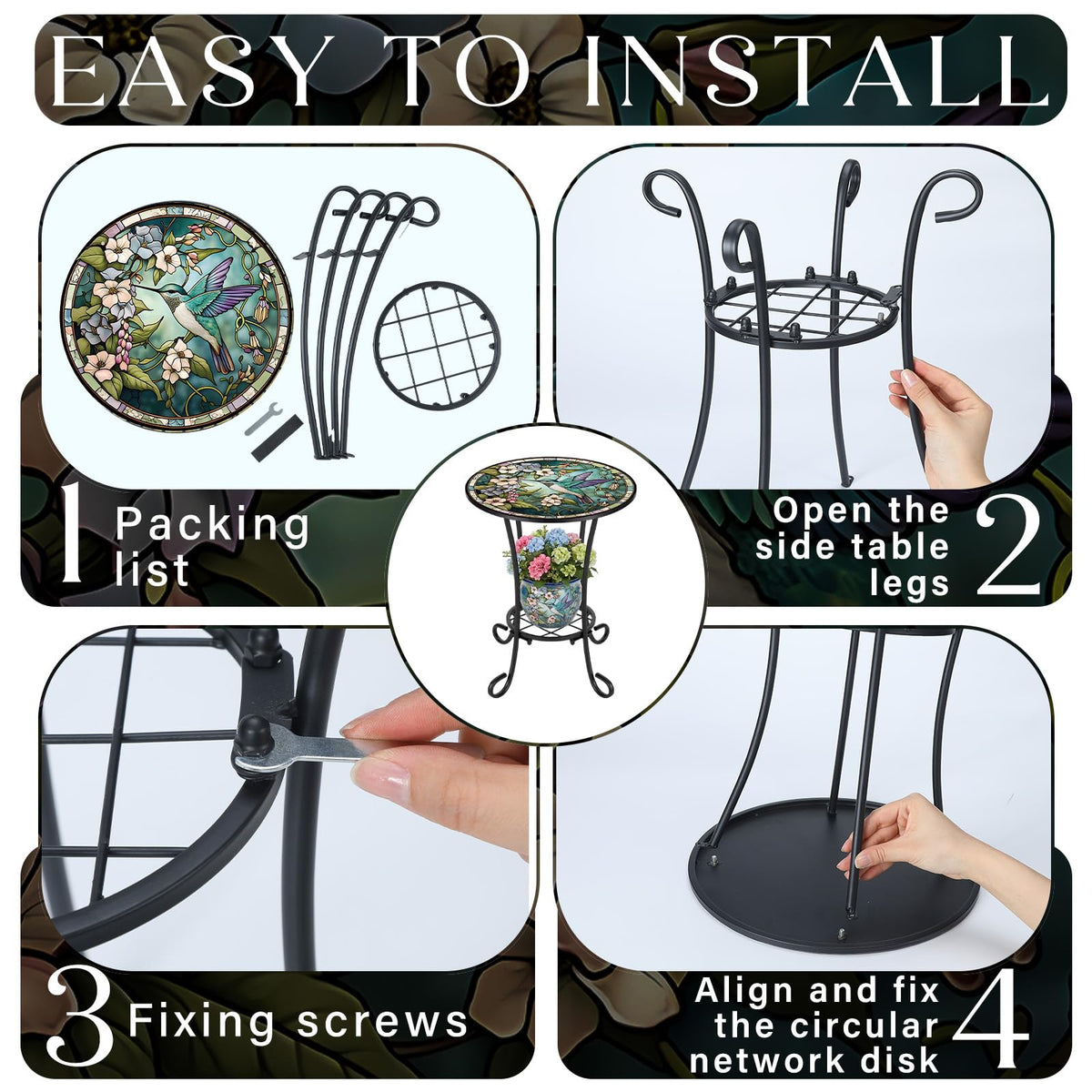Cinnvoice iron-art hollow design adds charm while storing small items.