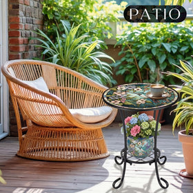 Cinnvoice multi-use table for plants, snacks, and small accents.