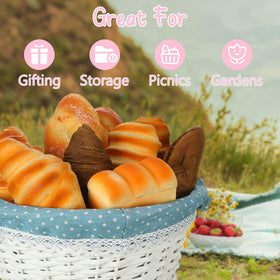Removable liners on Cinnvoice willow baskets for simple cleaning and reuse