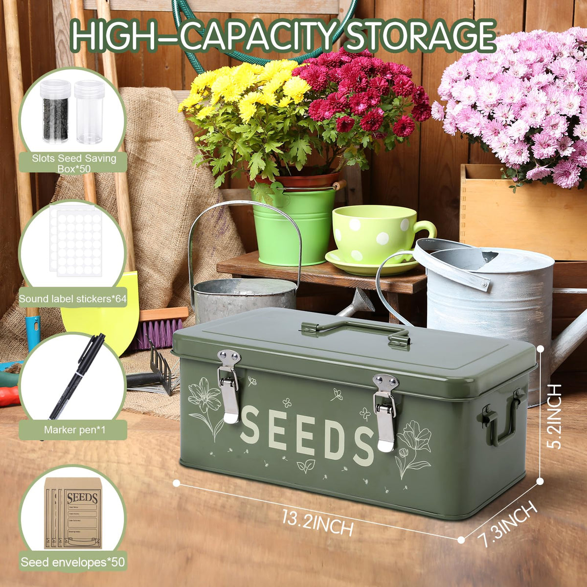 Cinpode 60 transparent bottles for seed storage