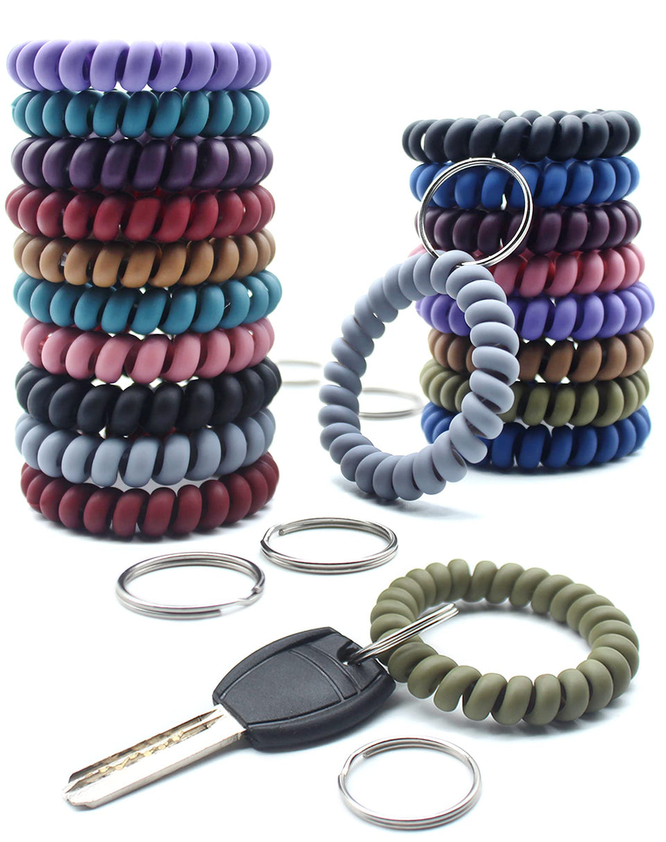 Cinvo elastic wristbands securely hold keys during workouts.