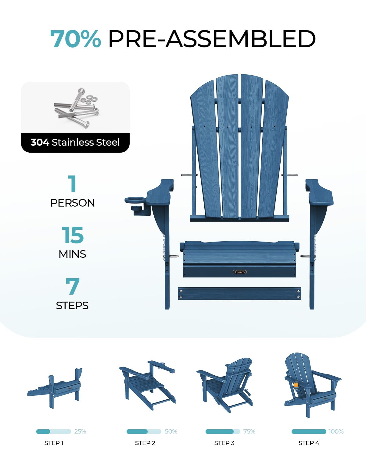 Ciokea outdoor chair showcasing weather resistance for all seasons