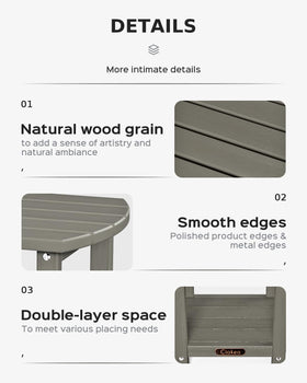 Ciokea Adirondack side table shows simple assembly steps