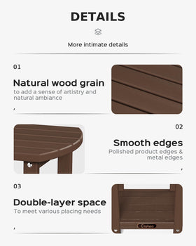 Ciokea Adirondack side table low maintenance and easy cleaning.