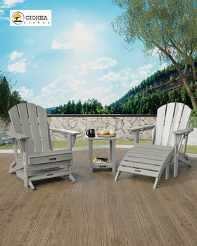 Ciokea Adirondack side table lower shelf for decor and essentials