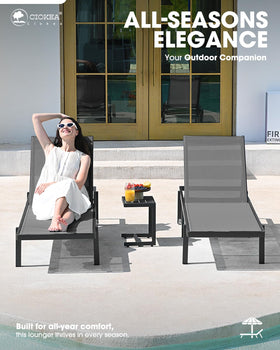 Ciokea five-position recliner showing customizable lounging angles