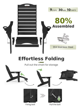 Ciokea outdoor chair with easy assembly and clear instructions.