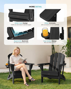 Ciokea HDPE frame with wood-grain finish, durable and long-lasting