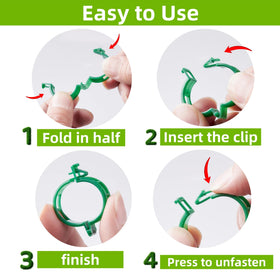 CIQIYO cucumber-pepper-clip versatile support for bush and climbing vegetables.