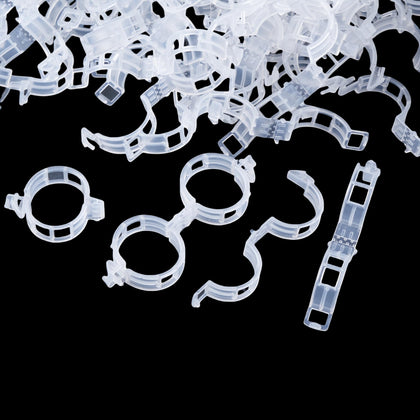 CIQIYO plant-support-clip white pack helps secure stems and train plants effectively.