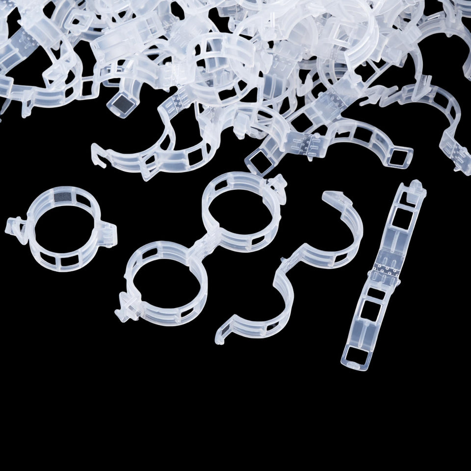 CIQIYO plant-support-clip white pack helps secure stems and train plants effectively.