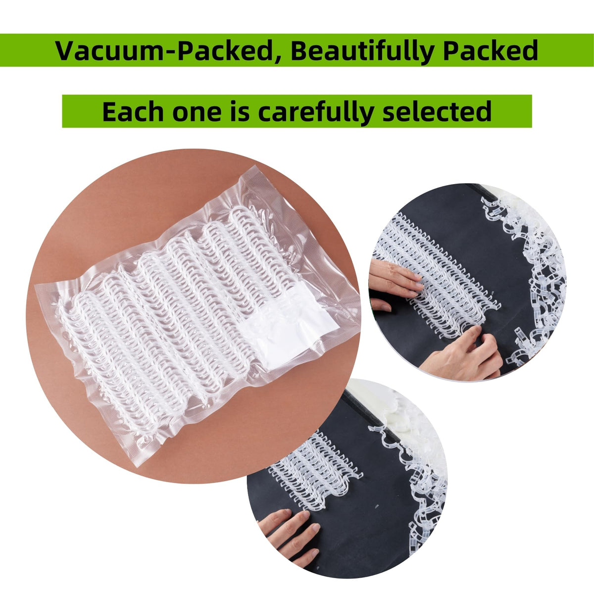 CIQIYO soft-inner-surface-clip prevents tissue damage while securing stems.