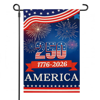 CIRCKOPS 250th Anniversary flag front view for porch display and visibility