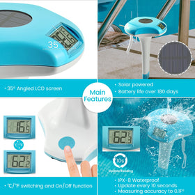 Circrane IPX-8 case guards the thermometer in wet environments.
