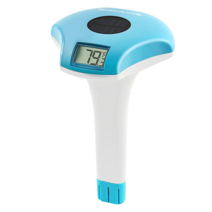 Circrane solar digital pool thermometer LCD display shows precise temperature.