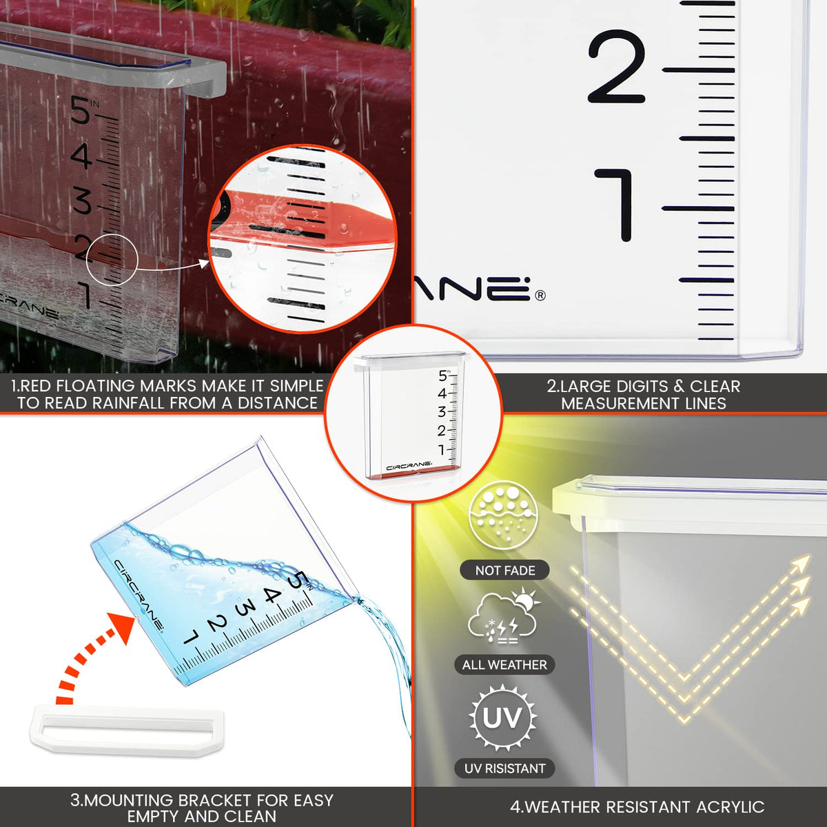 Circrane stainless steel screws ensure durable outdoor installation