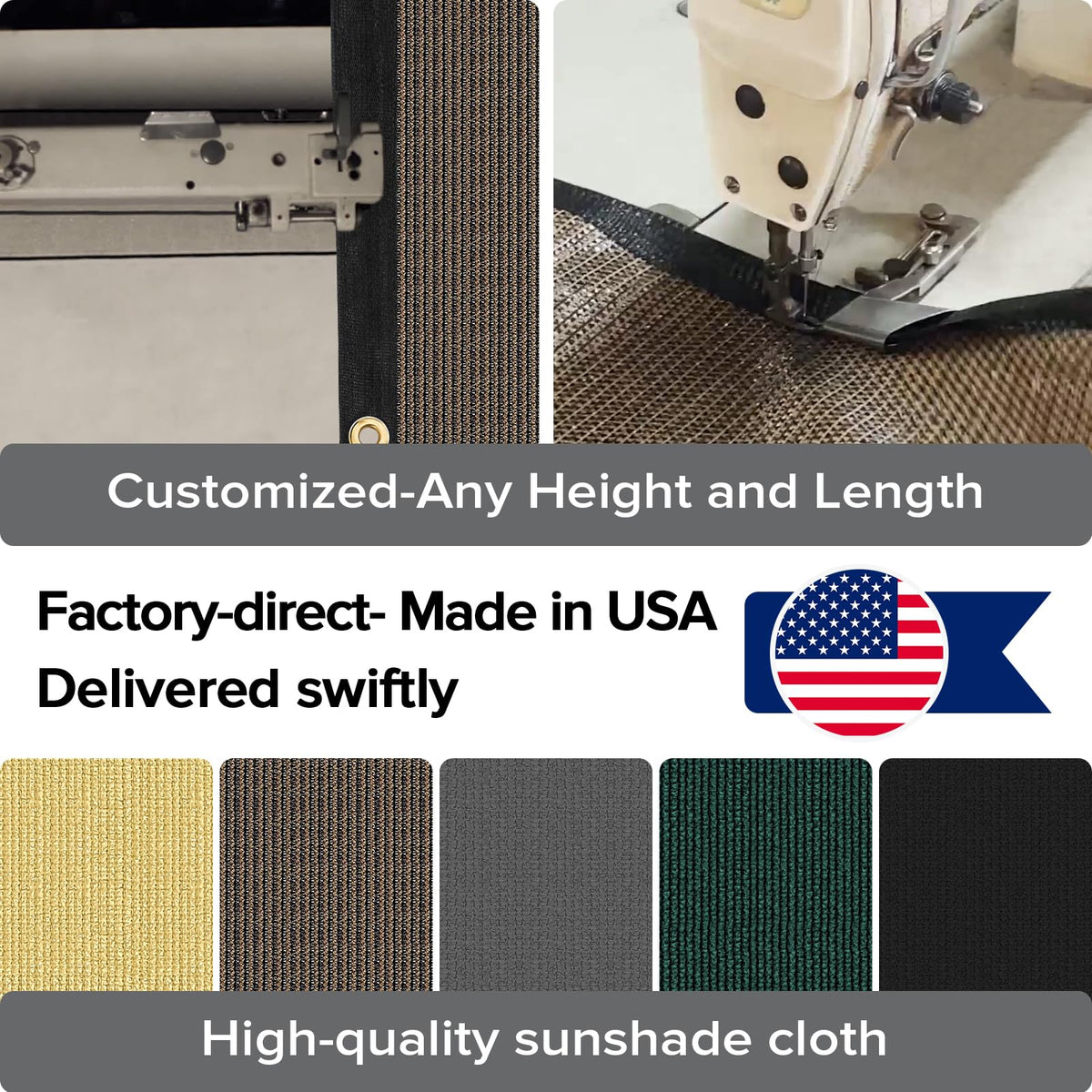 Cisvio 4ftx50ft fabric highlights durable HDPE for lasting shade and wind protection.