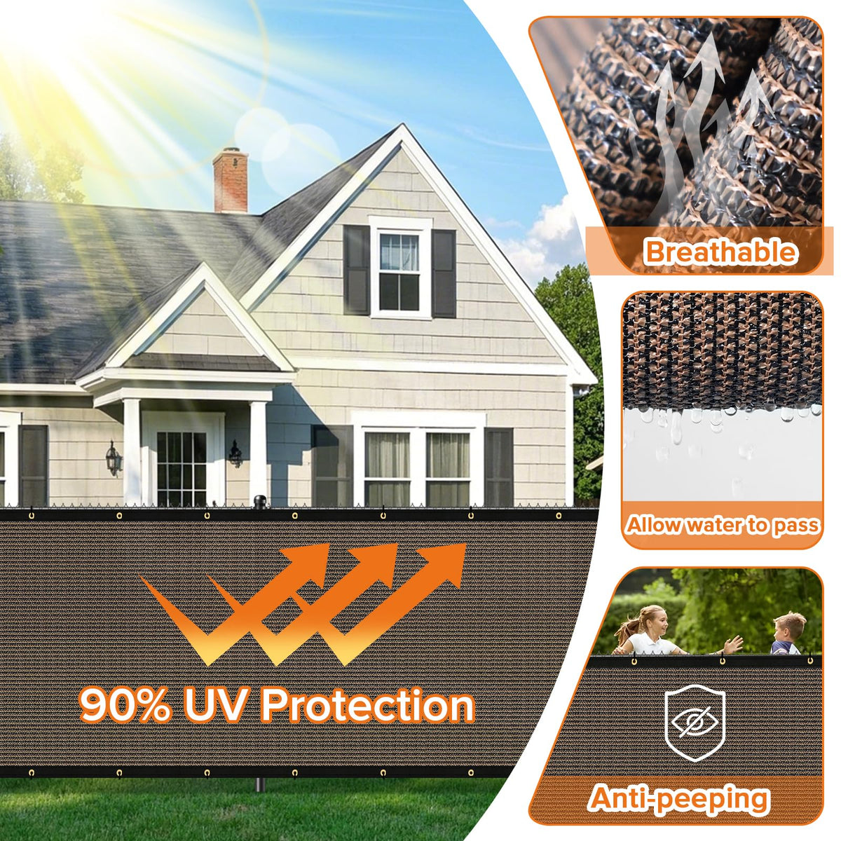 Cisvio brass grommets ensure rust-free, secure installation on any fence.