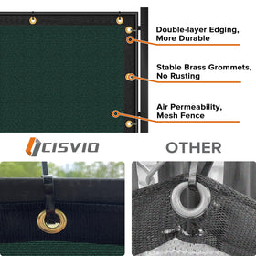 Cisvio noise-reduction fence screen softens sounds near outdoor spaces.