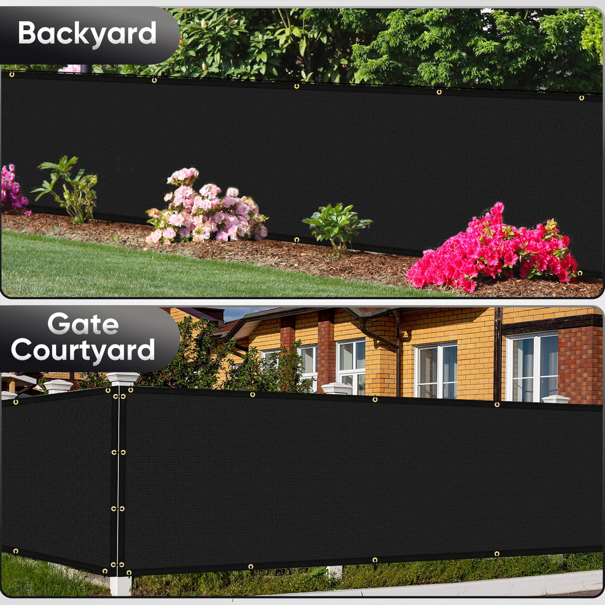 Cisvio patio and deck fence screen covering outdoor areas.