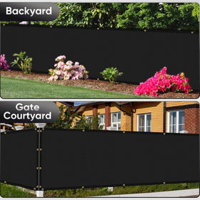 Cisvio patio and deck fence screen covering outdoor areas.