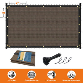 Cisvio weather-resistant fence cover withstands snow, rain, and sun.