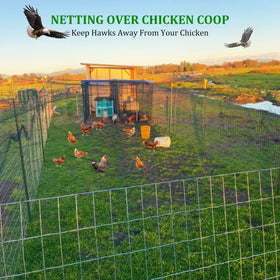 CITOOTY UV-resistant netting with 2.4in mesh for outdoor resilience.